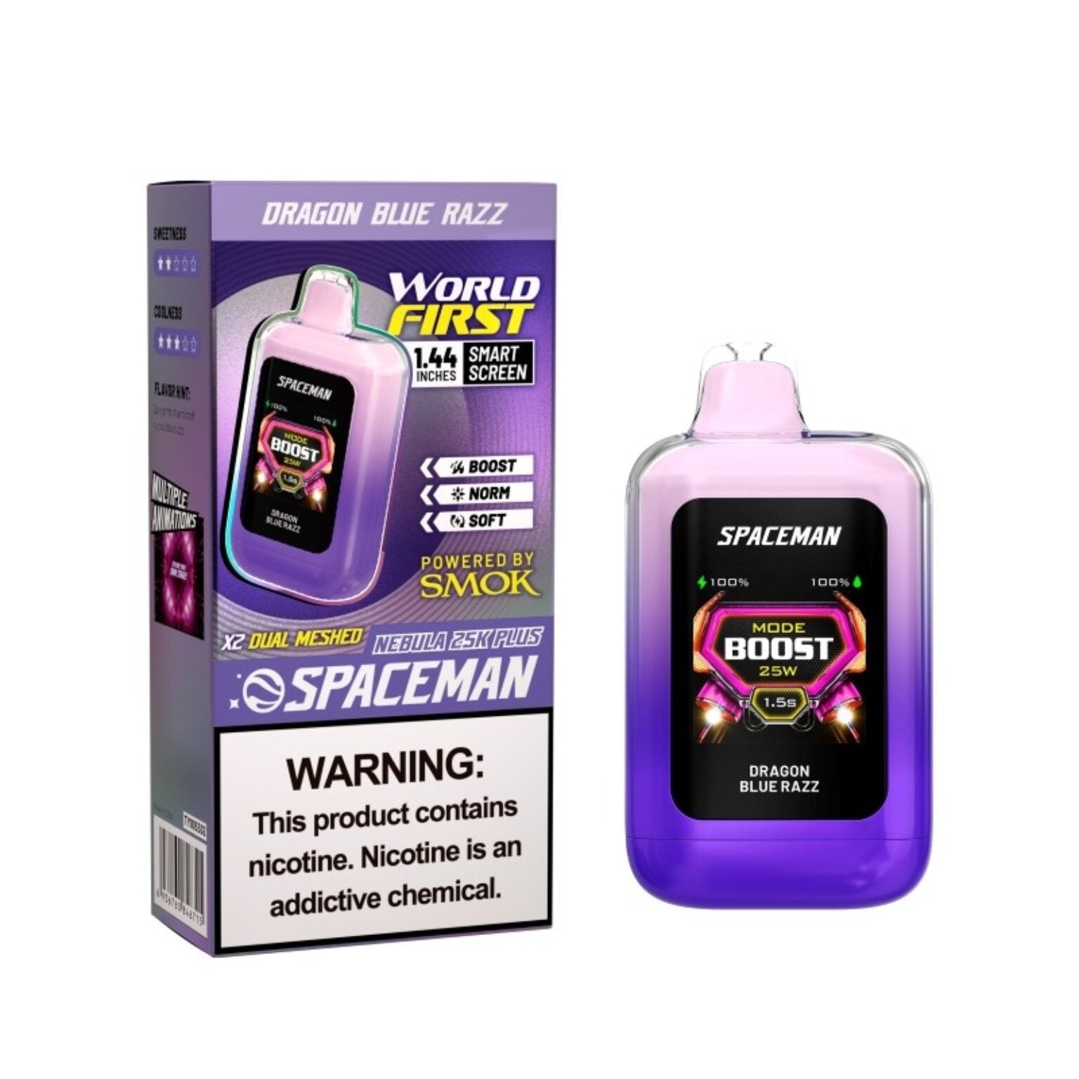 Spaceman Nebula 25K Plus Sleek Rechargeable LED Display Device